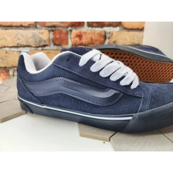 Vans Utility Mono Knu Skool Skate Men Sz 11.5 Sneakers Shoes Navy VN0009QCBX9